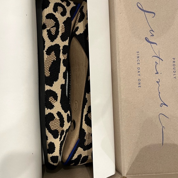 NIB Rothy’s Desert Cat The Point size 8.5 leopard print - Picture 10 of 12